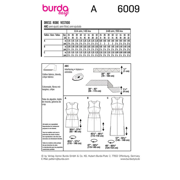 BURDA - 6009 Robe