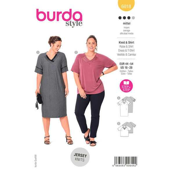 BURDA - 6018 Robe / tee-shirt