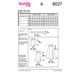 BURDA - 6027 Skirt