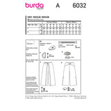 BURDA - 6032 Trousers / Pants