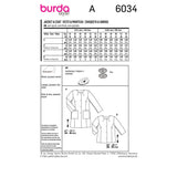 BURDA - 6034 Manteau / veste