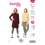 BURDA - 6080 Dress, Top with Integral Collar