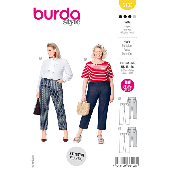 BURDA - 6103 Trousers/Pants