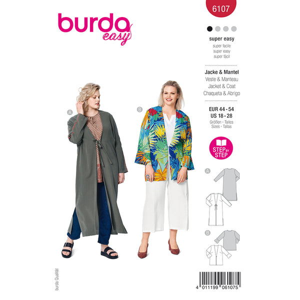 BURDA - 6107 Veste blouse