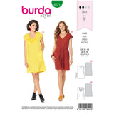 BURDA - 6221 Sleeveless Dress with V–Neck