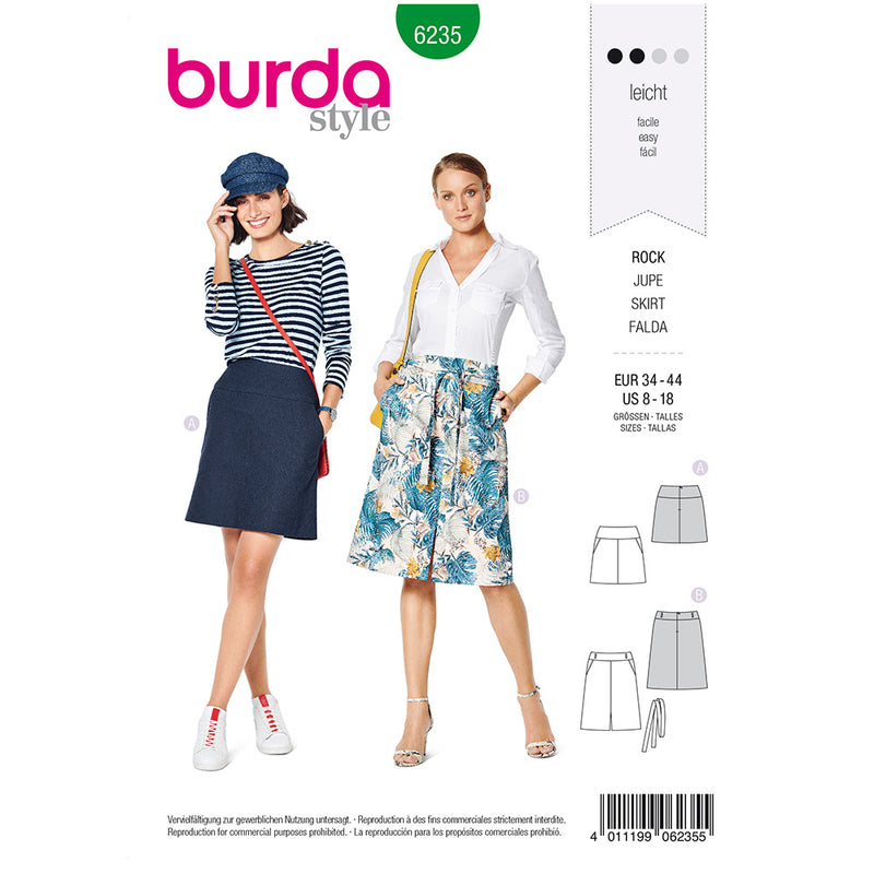 BURDA - 6235 Skirt with Yoke