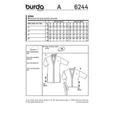 BURDA - 6244 Kimono Coat/Jacket