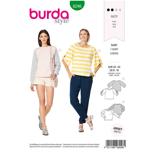 BURDA - 6246 Sweat-shirt avec encolure ronde