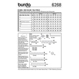 BURDA - 6268 Dirndl - Dirndl Blouse
