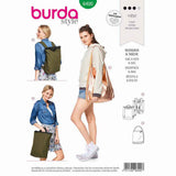 BURDA - 6400 Stylish City Backpack/Rucksack - Shopper with Zip Fastener