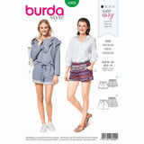 BURDA - 6409 Shorts - Elastic Casing - Pockets