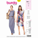 BURDA - 6414 Jersey Dress - Sleeveless with Elastic Casing