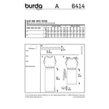 BURDA - 6414 Jersey Dress - Sleeveless with Elastic Casing