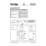 BURDA - 6421 Robe dos nu - robe de cocktail - dos nu