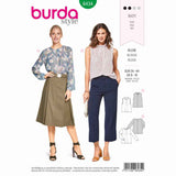 BURDA - 6434 Blouse - Neckline Pleats