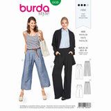 BURDA - 6436 Pantalon - culotte longue - jambes larges