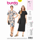 BURDA - 6439 Robe - effet cape