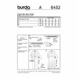 BURDA - 6452 Ladies Dress