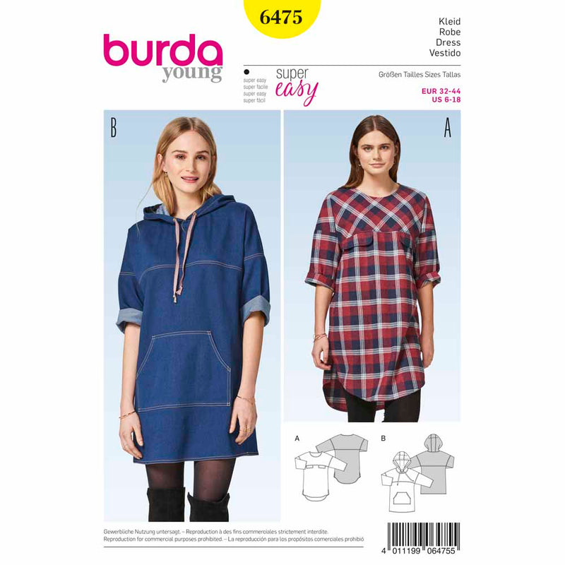 BURDA - 6475 Robe pour femmes