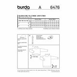 BURDA - 6476 Ladies Pullover
