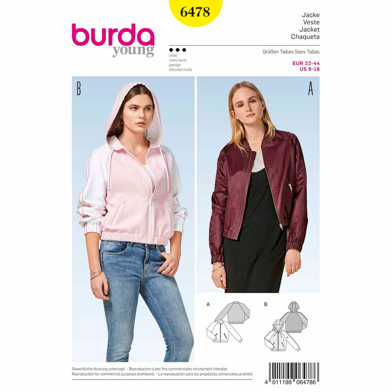BURDA - 6478 Manteau pour femmes