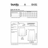 BURDA - 6491 Ladies Skirt - Plus