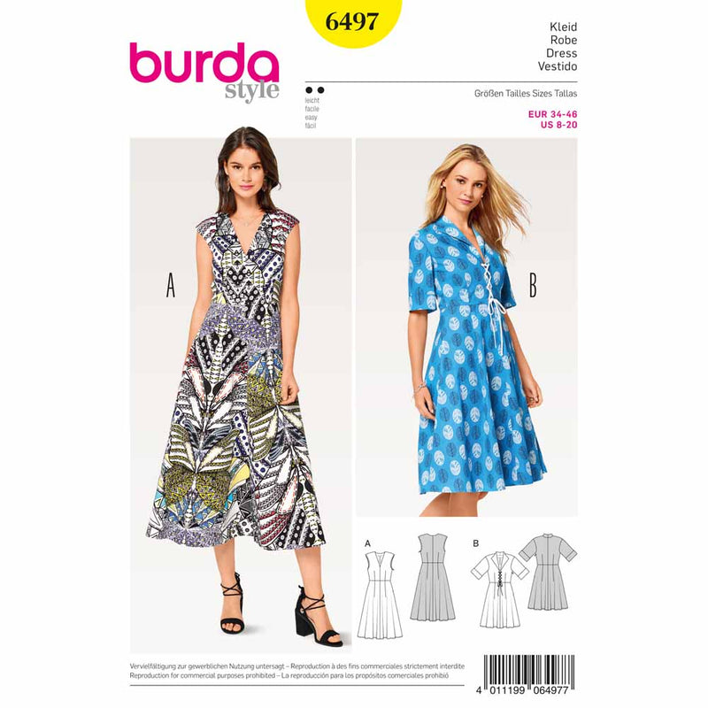 BURDA - 6497 Dames robe