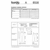 BURDA - 6516 Salopette pour femmes