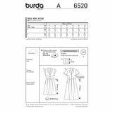BURDA - 6520 Ladies Top & Dress