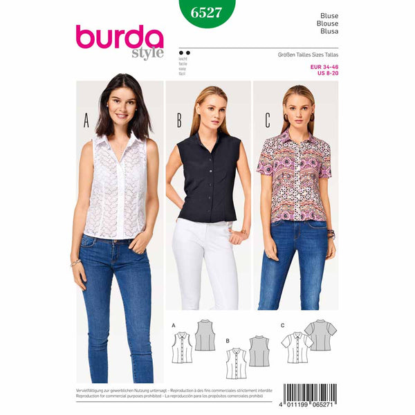 BURDA - 6527 Blouse pour femmes
