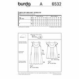 BURDA - 6532 Dames robe