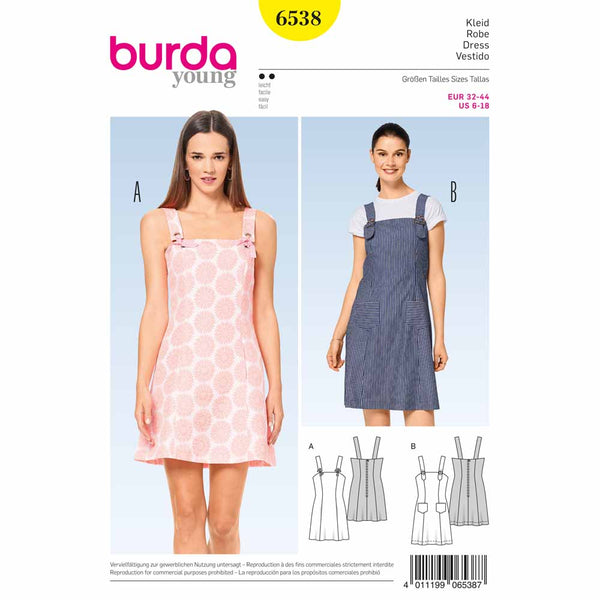 BURDA - 6538 Ladies Dress