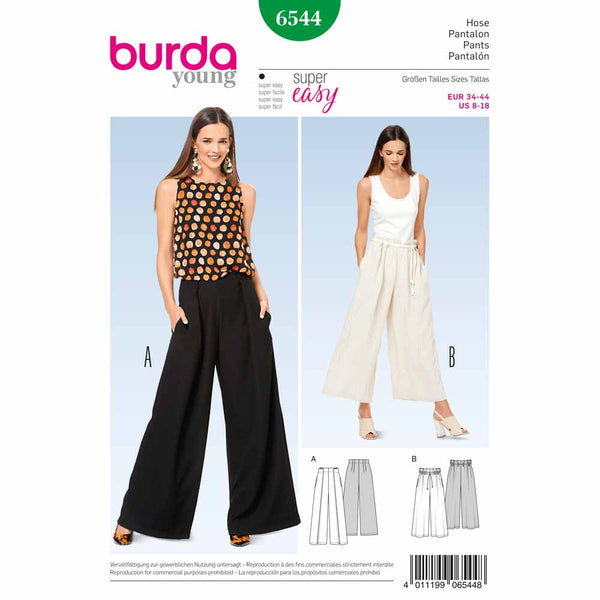 BURDA - 6544 Ladies Pants