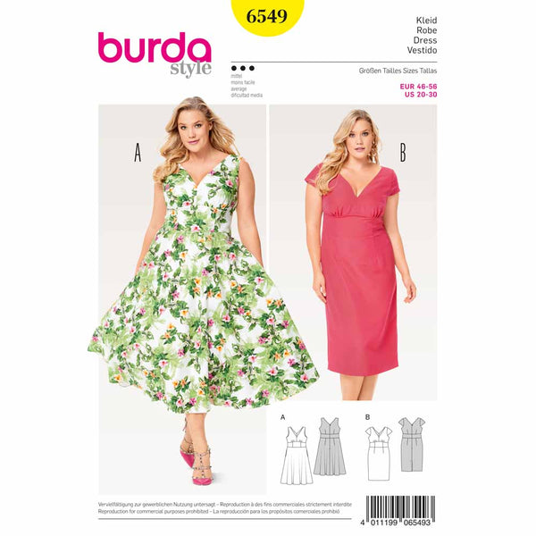 BURDA - 6549 Dames robe