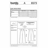 BURDA - 6573 Pantalons pour femmes