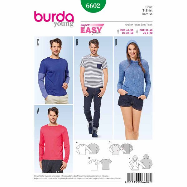 BURDA - 6602 Haut pour hommes