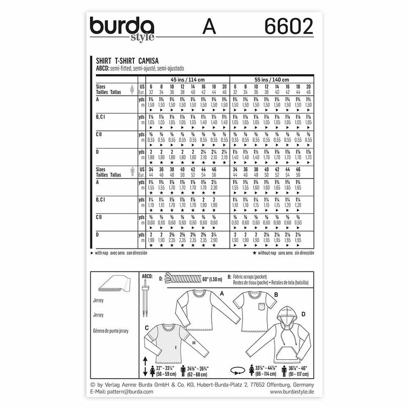 BURDA - 6602 Mens Top