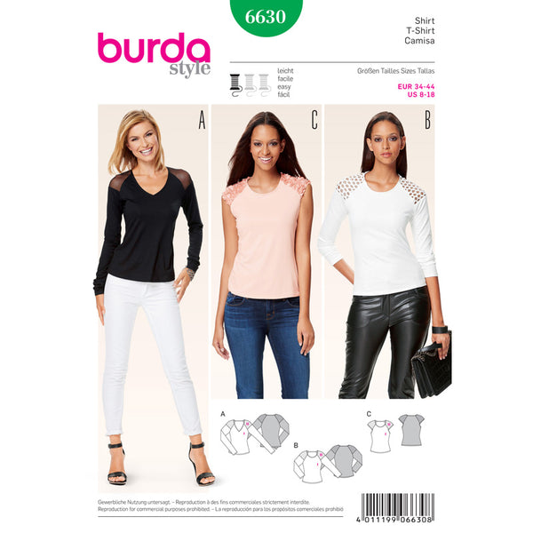 BURDA - 6630 Haut pour femmes