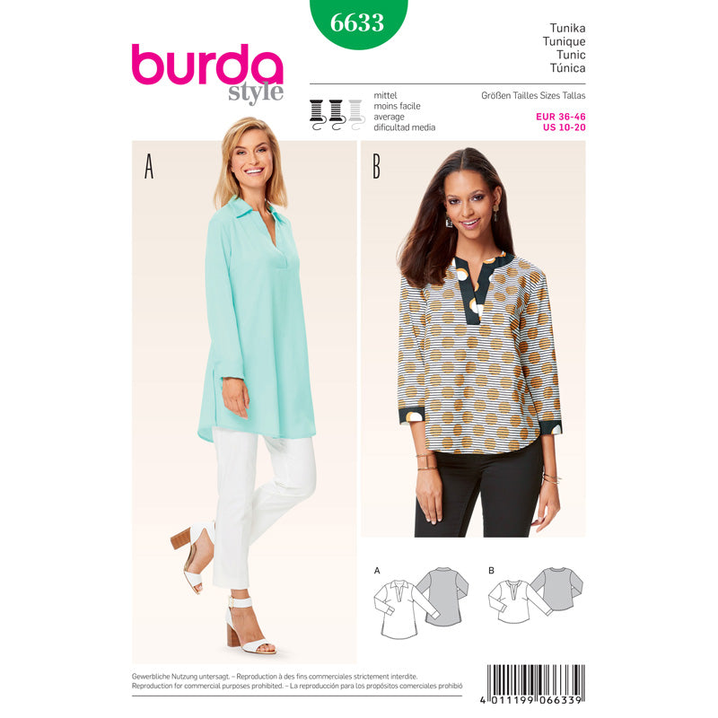 BURDA - 6633 Haut pour femmes