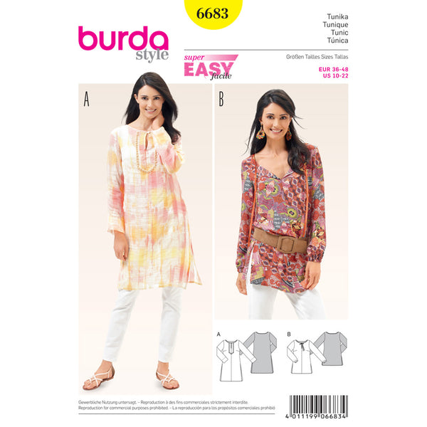 BURDA - 6683 Ladies Tunic