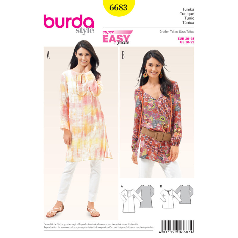 BURDA - 6683 Haut pour femmes