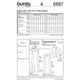 BURDA - 6687 Ladies Dress & Jacket