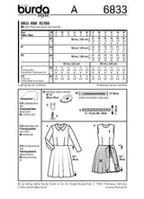 BURDA - 6833 Ladies Dress