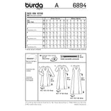 BURDA - 6894 Ladies Pattern Dress