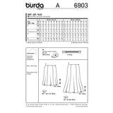 BURDA - 6903 Ladies Skirt