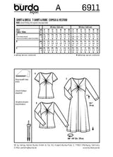 BURDA - 6911 Ladies Dress/Top