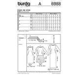 BURDA - 6988 Ladies Dress