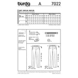 BURDA - 7022 Mens Pants