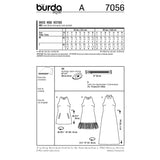BURDA - 7056 Ladies Dress-Young