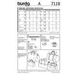 BURDA - 7119 Sacs de voyage
